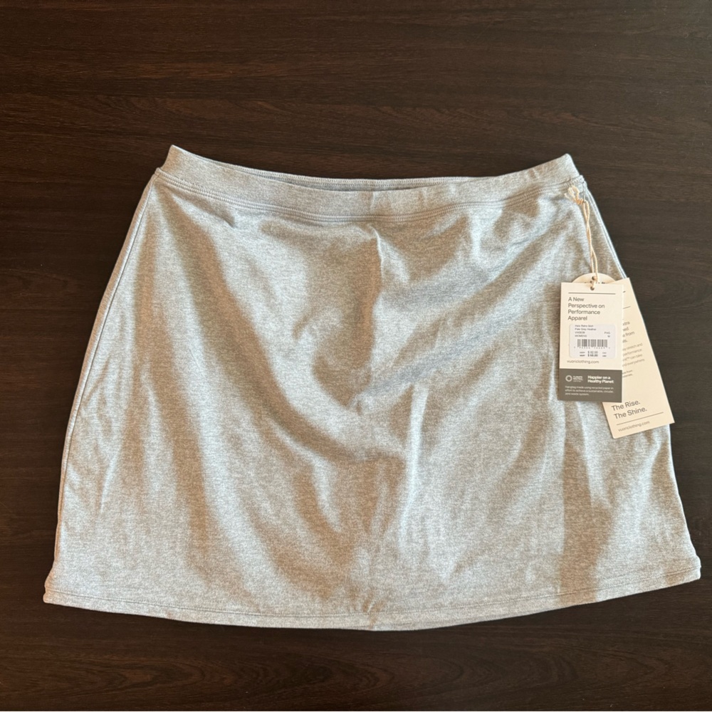 Halo Retro Skirt- Pale Grey Heather